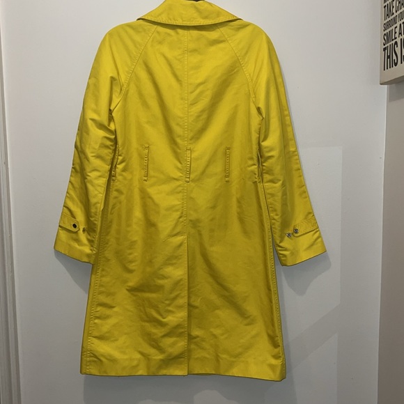 TORY BURCH - SIZE 2 YELLOW BUTTON DOWN SPRING JACKET USED - Picture 9 of 14